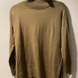 LOFT Olive Green Turtleneck Sweater